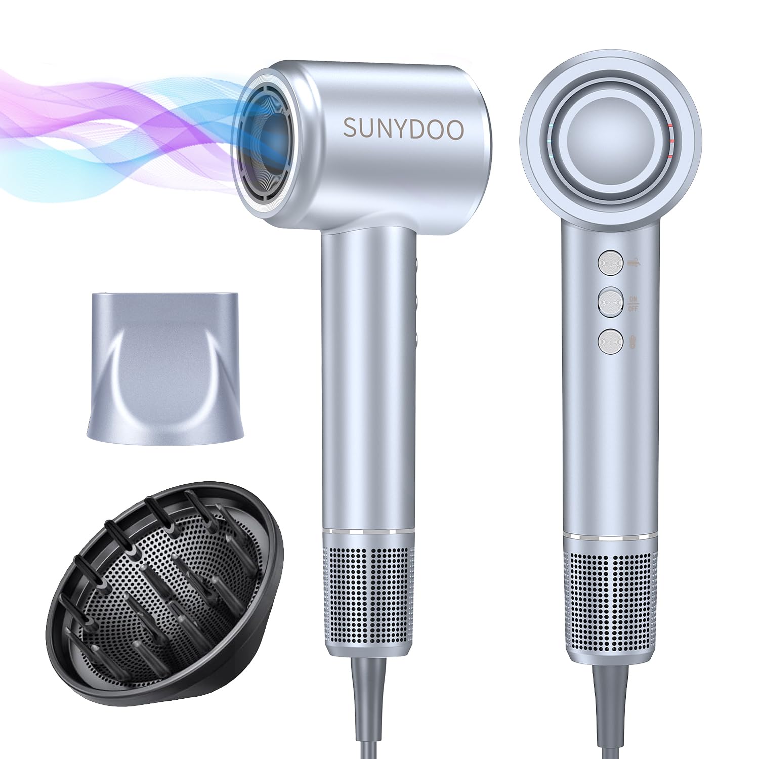 Amazon.com : Hair Dryer with Diffuser and Nozzle,High Speed Hair